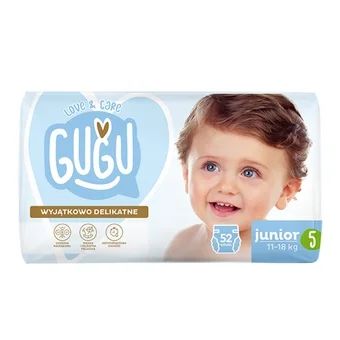 Pieluchy 5 junior 11-18kg L&C Gugu 52szt widok główny 