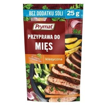 Przyprawa do mięs klasyczna bez soli Prymat 25g widok 1