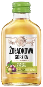 Zdjęcie produktu - Likier Żołądkowa gorzka agrest z miętą 90ml 25%