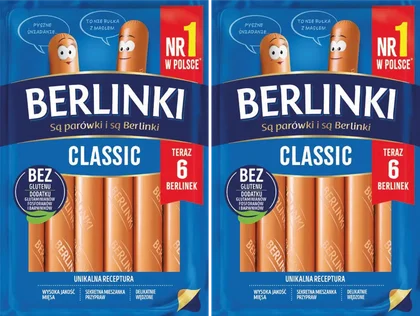 Parówki classic Berlinki 282g widok 1