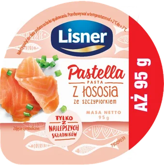 Zdjęcie produktu - Pastella z łososia Lisner 95g