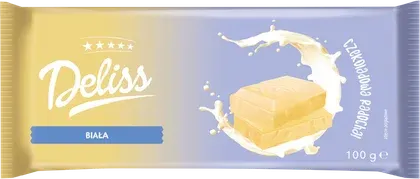 Czekolada biała Deliss 100g widok główny