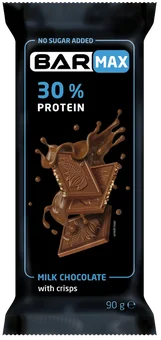 Zdjęcie produktu - Czekolada mleczna z chrupkami Protein Barmax