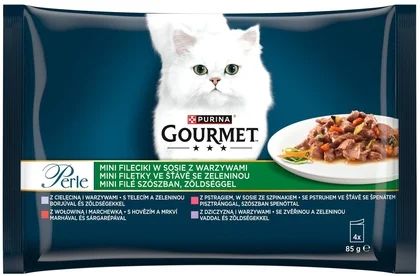 Zdjęcie produktu - Karma dla kota mokra fileciki Gourmet Perle 4x85g