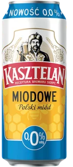 Piwo Kasztelan miodowy 0,5l 0% puszka widok 1
