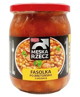 Fasolka po bretońsku z kiełbasą Męska Rzecz 500g widok 1