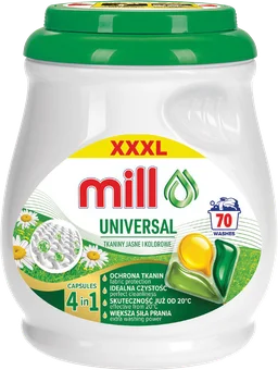 Kapsułki do prania duo caps Mill 70szt widok główny