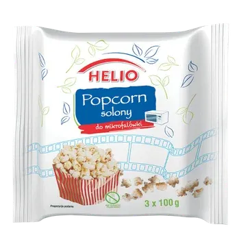 Popcorn do mikrofali solony Helio 3x100g widok główny 