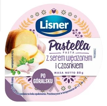 Zdjęcie produktu - Pastella z serem wędzonym i czosnkiem Lisner 80g