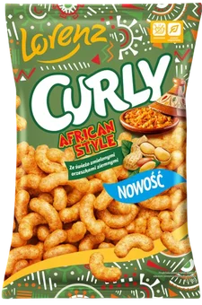Zdjęcie produktu - Chrupki african style Curly 100g