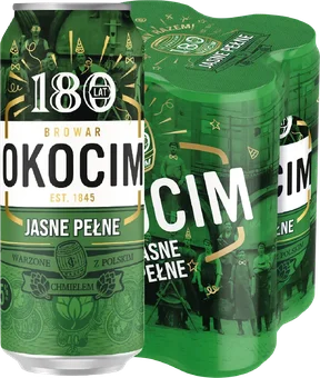 Piwo Okocim jasne Okocimskie 0,5l 5,1% puszka widok 1