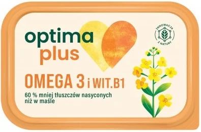 Zdjęcie produktu - Margaryna Optima plus Omega3 400g