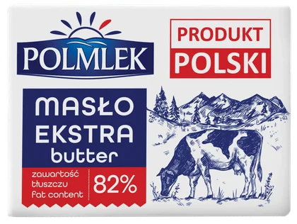 Masło ekstra 82% Polmlek 200g widok główny