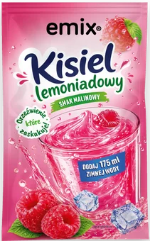 Kisiel lemoniadowy na zimno malinowy Emix 35g widok 1