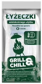 Zdjęcie produktu - Łyżeczki transp wielokrot użytku Grill&Chill 25szt