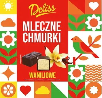 Mleczne Chmurki waniliowe Deliss 500g widok główny