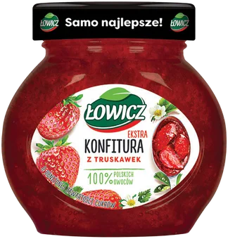 Konfitura z truskawek Łowicz 240g widok 1