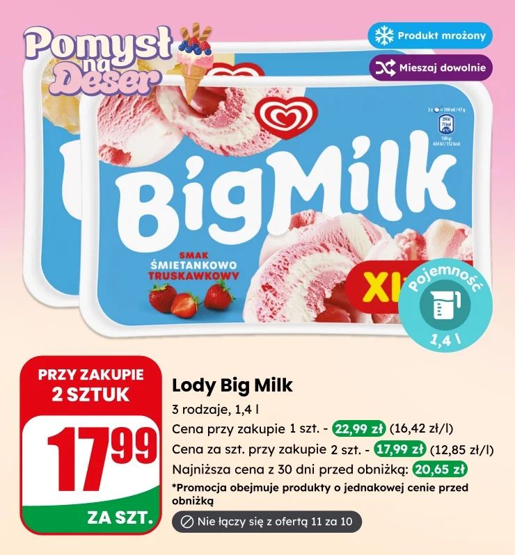 Lody teraz taniej w DINO!