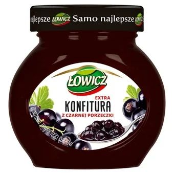 Konfitura z czarnej porzeczki Łowicz 240g widok główny