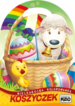 Kolorowanka wielkanocna z wykrojnika z naklejkami widok 1