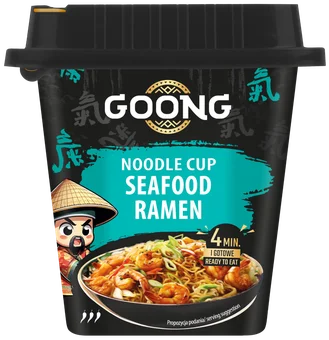 Zdjęcie produktu - Danie makaron z sosem ramen owoce morza Goong 93g