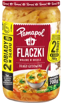Flaki wołowe w rosole Pamapol 700g widok 1