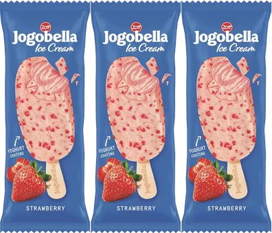 Lody na patyku strawberry Jogobella Zott 90ml widok 1