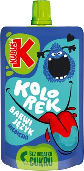 Zdjęcie produktu - Mus owoce leśne kolorek niebieski Kubuś 100g