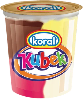 Lody kubek czterosmakowy Koral 180ml widok 1