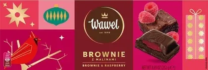 Czekolada brownie z malinami Wawel 252g BN25 widok 1