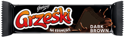 Wafel Grześki na krawędzi dark brown 40g widok 1