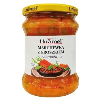 Marchewka z groszkiem zasmażane Unamel 460g widok 1