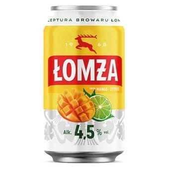 Piwo Łomża mango cytrus 330ml 4,5% puszka widok 1