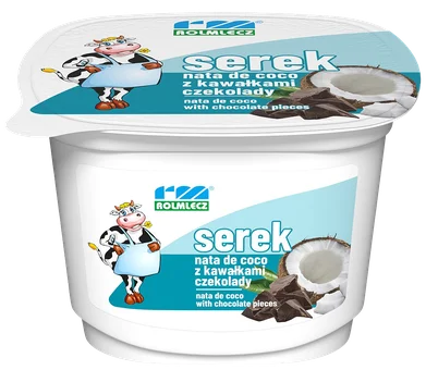 Zdjęcie produktu - Serek homo mango las/nat de co Rolmlecz 200g mix