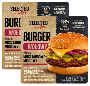 Zdjęcie produktu - Burger wołowy z sosem Selected For You
