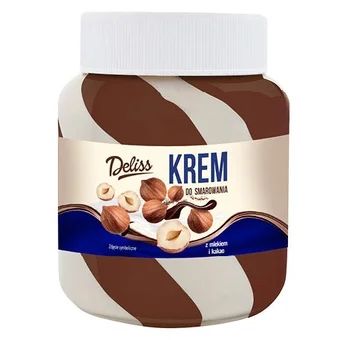 Krem kakaowo mleczno orzechowy Deliss 400g widok główny