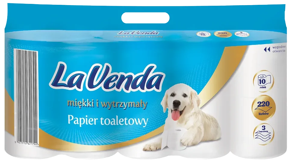 Papier toalet. mię/wytrz Lavenda A10x220l 3w 28,6m widok 1