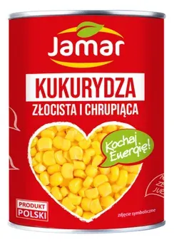 Zdjęcie produktu - Kukurydza konserwowa w zalewie Jamar 400/220g