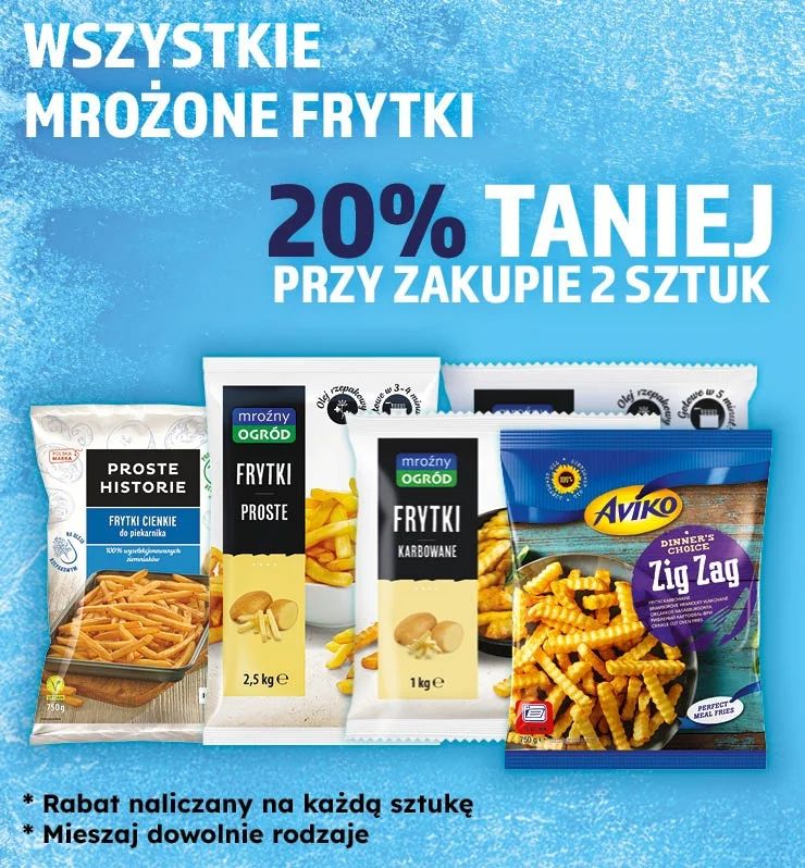 FRYTKI MROŻONE TANIEJ