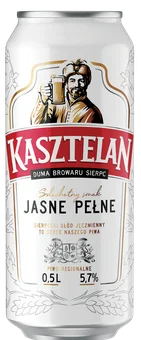 Piwo Kasztelan jasne pełne 0,5l 5,6% puszka widok główny