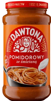 Sos pomidorowy ze śmietaną Dawtona 700g widok 1
