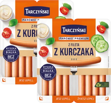 Parówki z fileta z kurczaka Tarczyński 180g widok 1