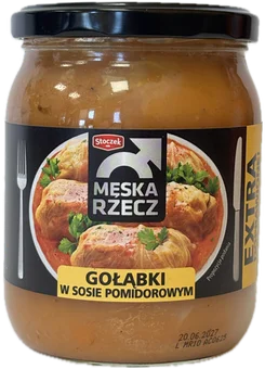Zdjęcie produktu - Gołąbki w sosie pomidorowym Męska Rzecz 500g