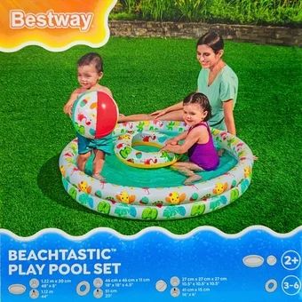 Basen nadmuchiwany +akcesoria Bestway 122x20cm D25 widok główny 