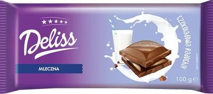 Czekolada mleczna Deliss 100g widok główny 