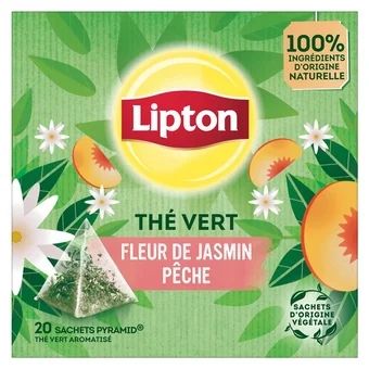 Herbata zielona jaśm brzos The Vert Lipton 20x1,6g widok 1