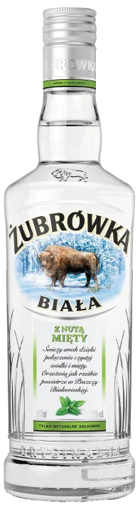 Wódka Żubrówka Biała z nutą mięty 0,5l 37,5% widok 1