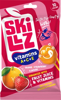 Lizaki vitamins orange strawber Skillz Agro 10x10g widok 1