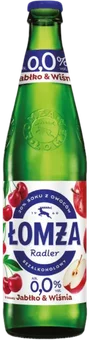 Napój piwny Łomża Radler ja wiś 0,5l 0% but. bzzw. widok główny 