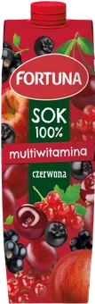 Zdjęcie produktu - Sok multiwitamina czerwona Fortuna 1l